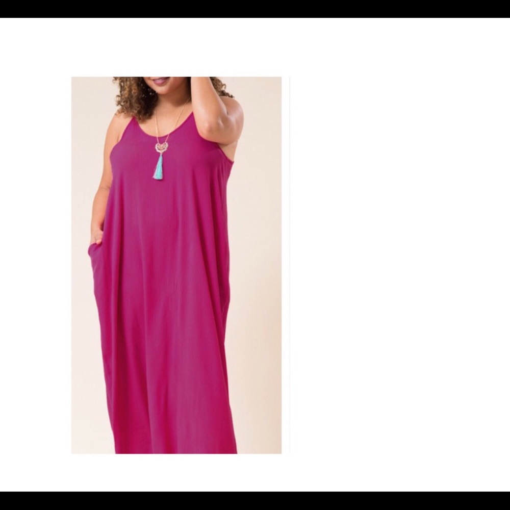 Maxi Dress (Magenta)